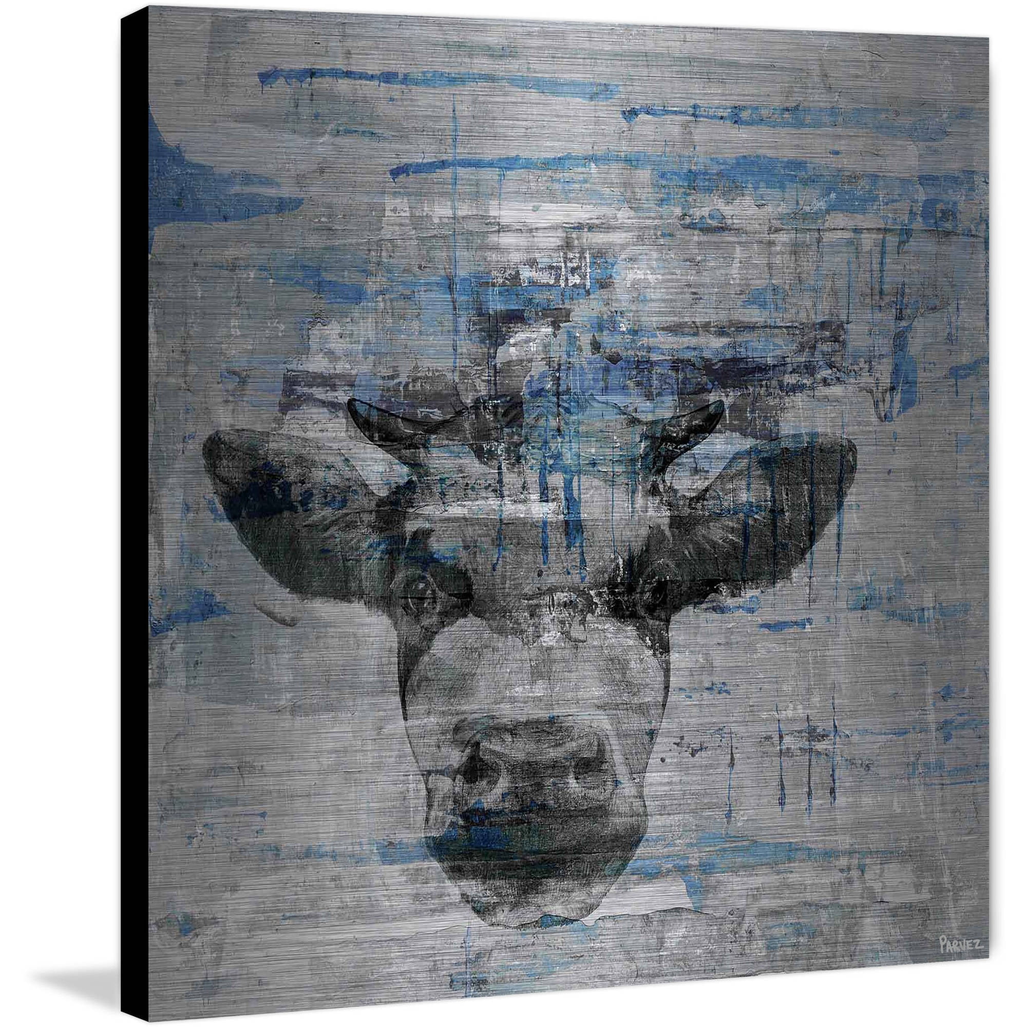 "Lingering Stare" Painting Print on Brushed Aluminum