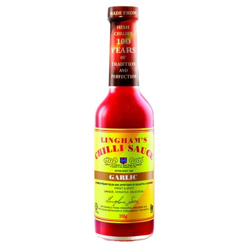 Linghams Garlic Chilli Sauce 358g, British Import (Pack of 2)