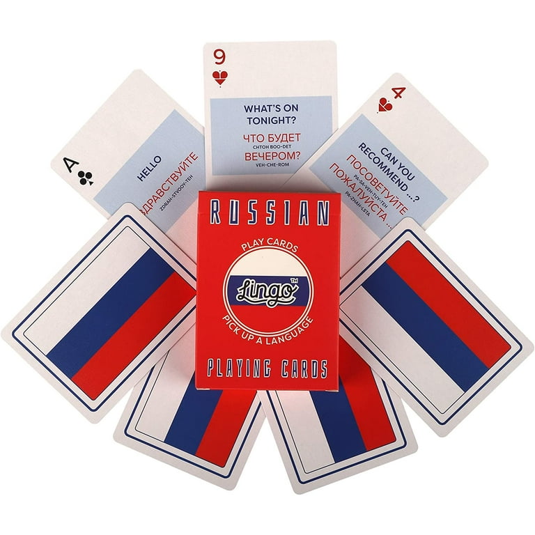 Lingo Playing Cards Russian Language Learning Game Set - Walmart.com