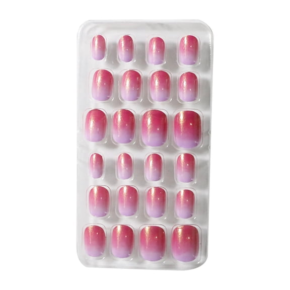 Lingouzi 24 Bags Of Wearable Nails, Finished Nails, Children's Nails, Finished Nails
