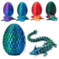 thumbnail image 1 of 3D Printed Dragon Egg Kids Toy Multicolor, 6.7 oz, 1 of 5