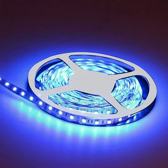 Lingouzi 5M 3528 Waterproof LED Flexible Light Strip 12V with 300 SMD LED Blue