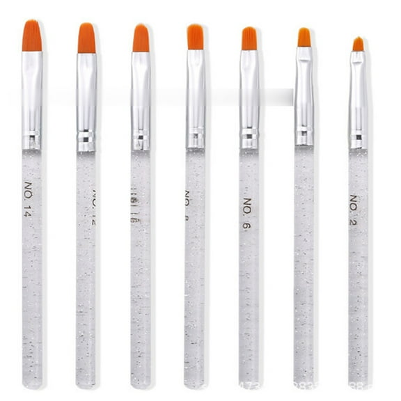 Lingouzi 7pcs Professional UV Gel Brush Pen Brush Nail Art Painting Drawing