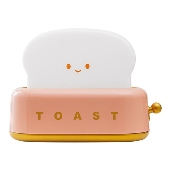 Lingouzi Creative Bread Machine Night Light - Cute Bread Machine Lamp for Kids Room, Timer Auto Shutoff, USB Charging Portable Night Lights, Kids Night Lights for Bedroom