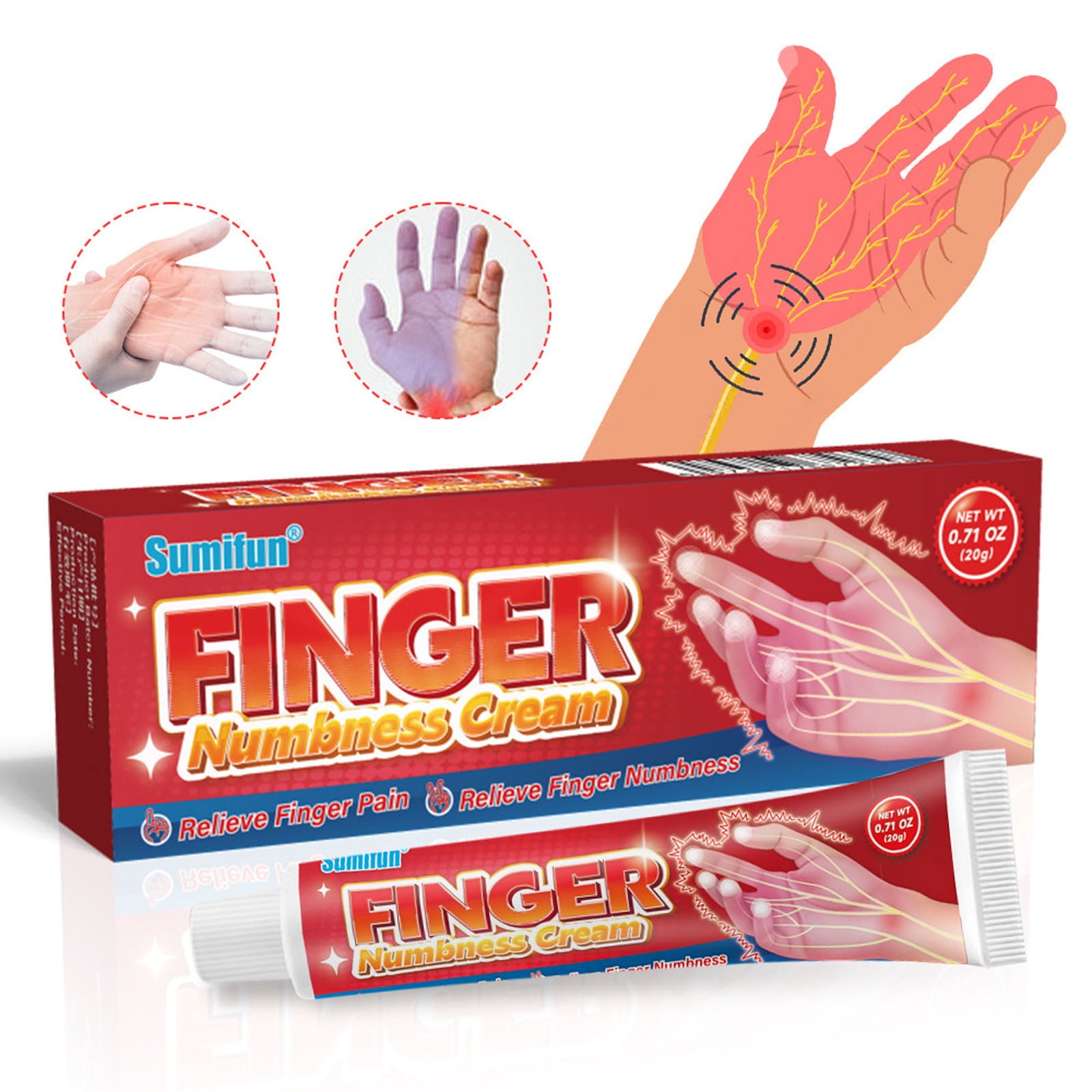 Lingouzi Finger Numbness Cream Effectively Relieves Finger Pain And