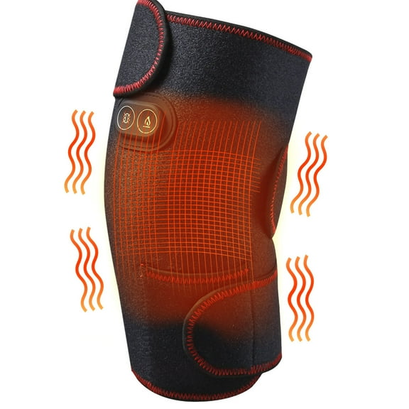 Lingouzi Heated Knee Pad with Massage Vibration Knee Massager with Heating Pad for Knee Fatigue Leg Massager Knee Pad for Heating Knee & Leg