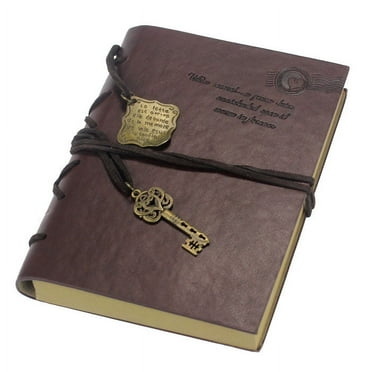 Lingouzi Magic Key String Retro Leather Note Book Diary Notebook
