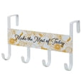 thumbnail image 1 of Lingouzi Over Door Hanger With 4 Hardware Hooks, Metal Yellow, 1 of 1