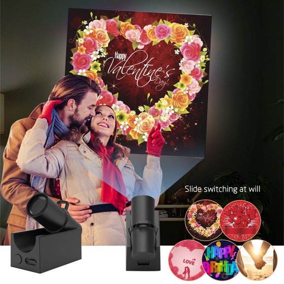 Lingouzi Projection Lamp For Romantic Atmosphere Of Lovers Projection Lamp Couples Romantic Atmosphere Atmosphere Confession Proposal Projector Internet Photo Props