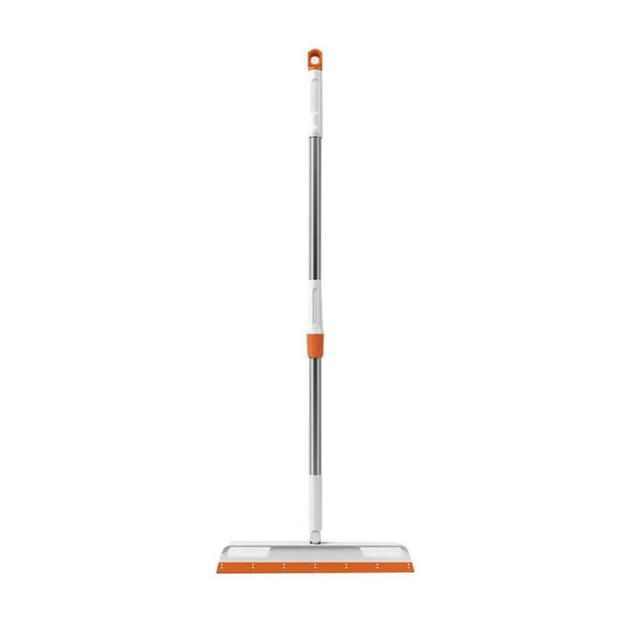 Lingouzi Silicone Scraper with Long Handle, Multifunctional Magic Broom Wiper Sweeping Dust Pet Hair, 80 ° Adjustable Household Cleaning Tool for Bathroom Window Floor