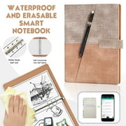 Lingouzi Smart Reusable Notebook, A5, Waterproof, 7.9in x 5.5in, 60 Pages