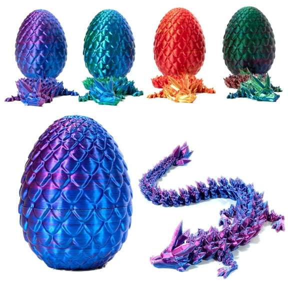 Toddler Novelty & Gag Toys, Multicolor 3D Printed Dragon Egg, 6.4 oz