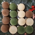 thumbnail image 1 of Lingouzi Velvet Christmas Balls Clearance! Christmas Tree Decorations, Flocked Christmas Balls Ornaments Plastic Balls Decorative Hanging Ornaments for Holiday Wedding Party Home Decor, 2.4 Inch, 1 of 4