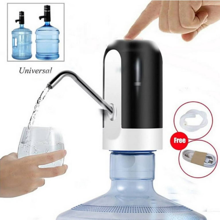 Lingouzi Water Pump for 5 Gallon Bottle Automatic Water Dispenser Pump for Universal Fit with Switch USB Charging Portable Electric Water Bucket Pump