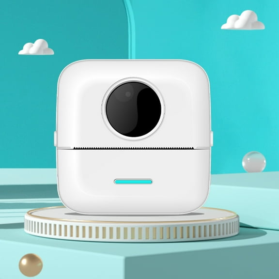 Lingouzi Wireless Mini Photo Printer, Bluetooth Pocket Thermal Printer,Portable Notes Receipt Paper Printer,Sticker Printer,Compatible With Ios & Android Device