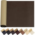 thumbnail image 1 of Lingsheng Leather & Vinyl Repair Patch Kit - 17x55 inch Large Self-Adhesive Fabric Fix for Couches, Sofas, Car Seats, Furniture Fix, Cuttable, Brown A, 1 of 6