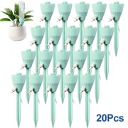 Lingsida 20pcs Self Watering Spikes, Adjustable Bottle Drip Irrigation Stakes