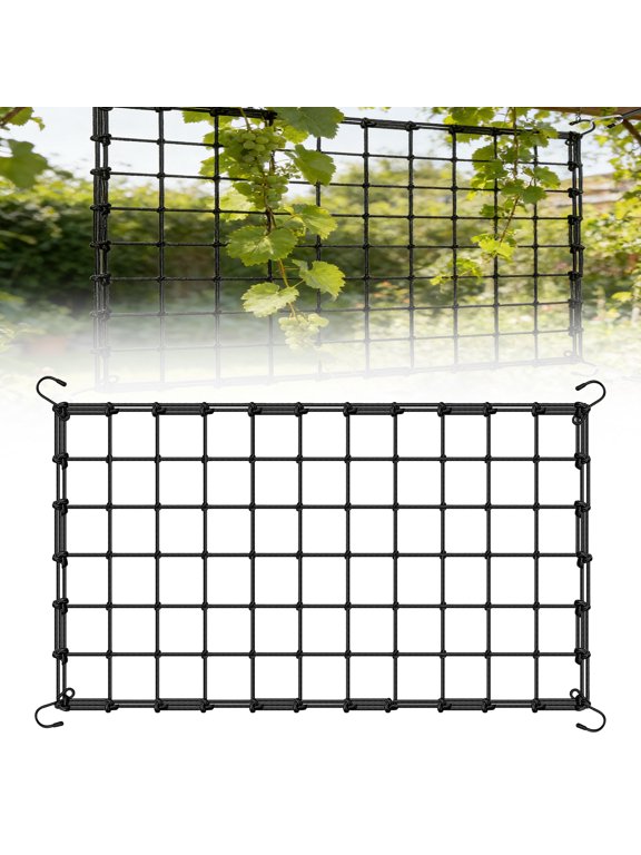 2x4ft Trellis Net for Grow Tent, Elastic Trellis Net with Hooks for Climbing Plants, Vegetables, Fruits, Stretchy Scrog Net for Garden Outdoor Indoor Plant