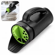 Lingsida 85 oz Handheld Seed Spreader, Adjustable Salt and Ice Melt Shaker, Black