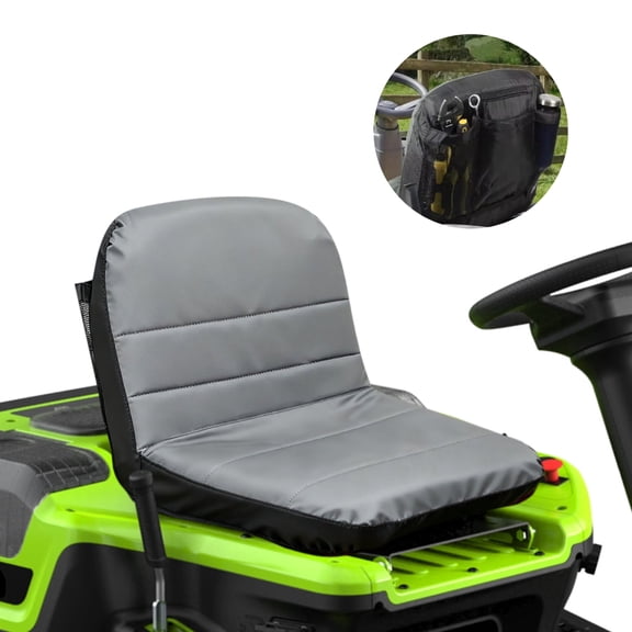 Lingsida Riding Lawn Mower Seat Cover, Tractor Seat Cover with Padded Cushion, Compatible with John Deere, Cub Cadet, Craftsman, Kubota
