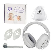 Lingsun 2-in-1 Baby Ear Muffs Noise Protection,Cute and Comfortable Baby Noise Cancelling with Band (blue) Headphones Stretchy S2H5
