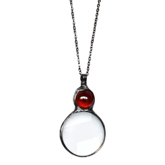 Lingsun Decorative Monocle Necklace Magnifier Present Hanging Magnifying Tool Glass L8I9