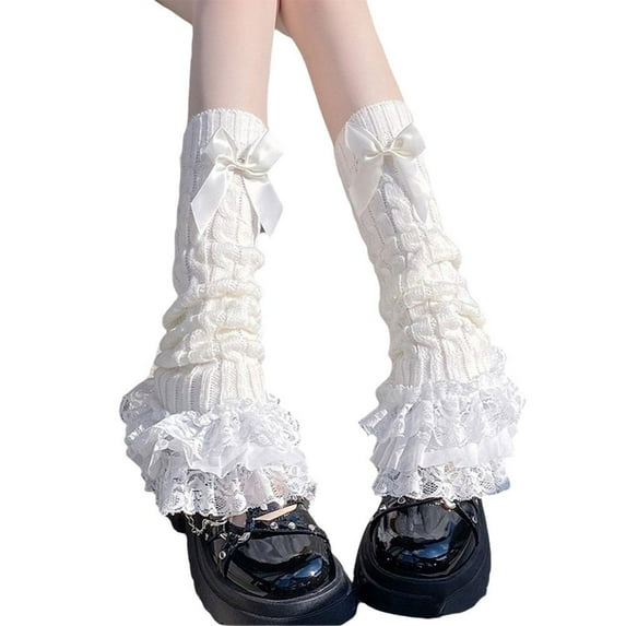 Lingsun Lolita Leggings for Women Swt White Lace Mid Length Sos for Women /м G8 A0R0