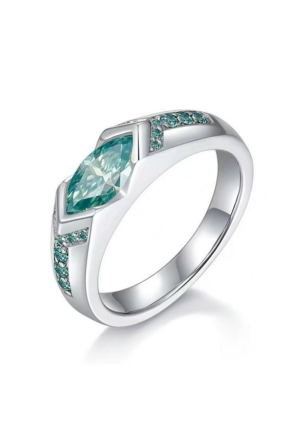 Lingsun Magnetic Moissanite Rings Magtherapy Lymphatic Therapy Ion Rings CF O1G0