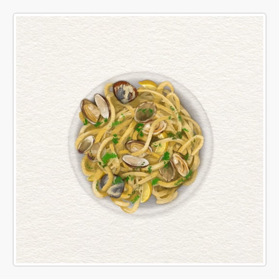 Linguine Alle Vongole Sticker