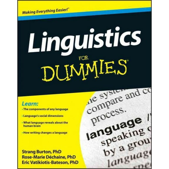 Pre-Owned Linguistics for Dummies (Paperback) 1118091698 9781118091692