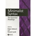 thumbnail image 1 of Linguistics: The Essential Readings Minimalist Syntax Essentia Rea, (Paperback), 1 of 1