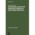 thumbnail image 1 of Linguistische Arbeiten Statische lokative PrÃ¤positionen im heutigen Deutsch, Book 70, (Hardcover), 1 of 1