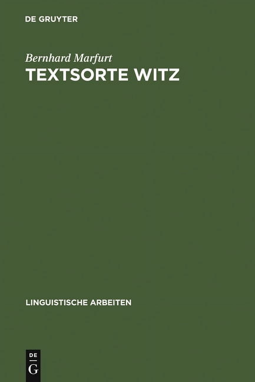 Linguistische Arbeiten Textsorte Witz: MÃ¶glichkeiten Einer ...