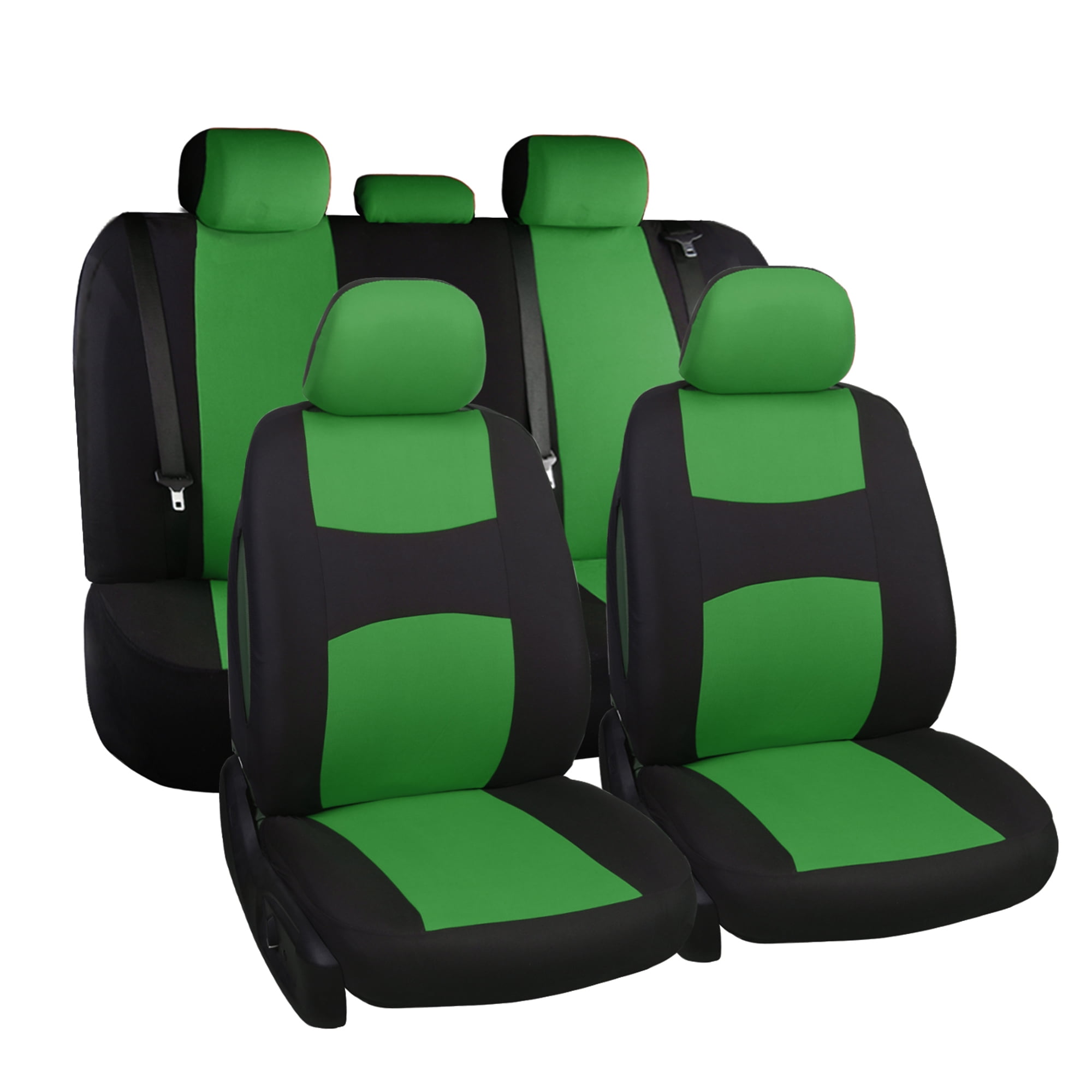 LINGVIDO Front and Bench Seat Covers, Mesh Cloth Seat Cover Sets for
