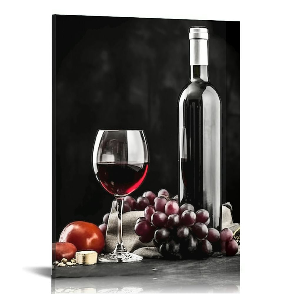 Lingy Dining Room Decor Red Wine Wall Decor for Bedroom Kitchen Wall
