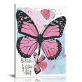 Lingy Inspirational Butterfly Wall Art Canvas Prints Motivational