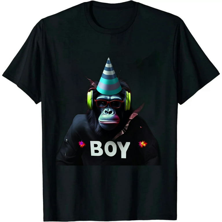 Solid Jammin Monkey Rockin Headphones Shades T-Shirt Solid Jammin Monkey Rockin Headphones Shades T-Shirt
