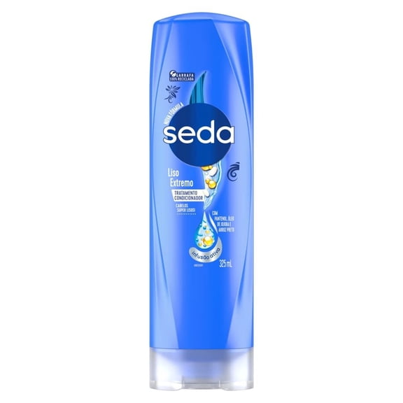 Linha Liso Extremo Seda - Condicionador 325 Ml - Seda Extreme Straight Collection - Conditioner 11 Fl oz