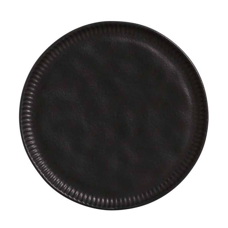 Matte Black Porcelain Oval Dinner Plate
