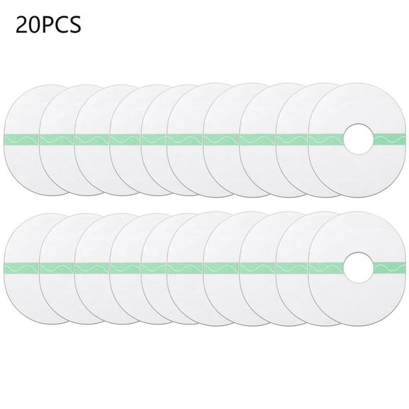 Linjieee 20 Pack Libre Sensor Covers Libre Adhesive Oval Transparent CGM Overpatch By Tween Stickers