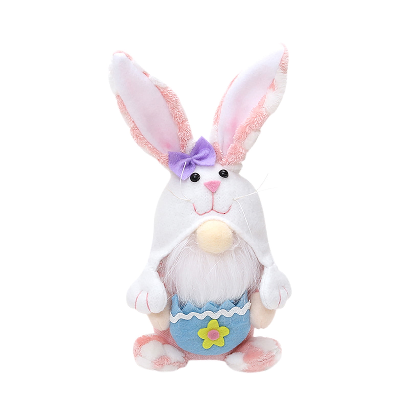 Linjieee 2PC Easter Doll Decoration Ornaments Rabbit Plush Doll Rudolph ...