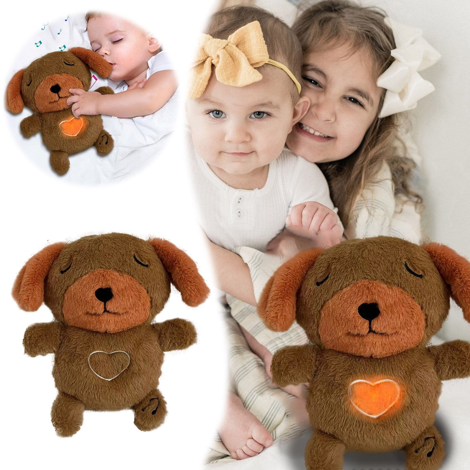 Cute Luminous Breathing Soothing Stuffed Animal Sloth Doll Plush Toy main image 0