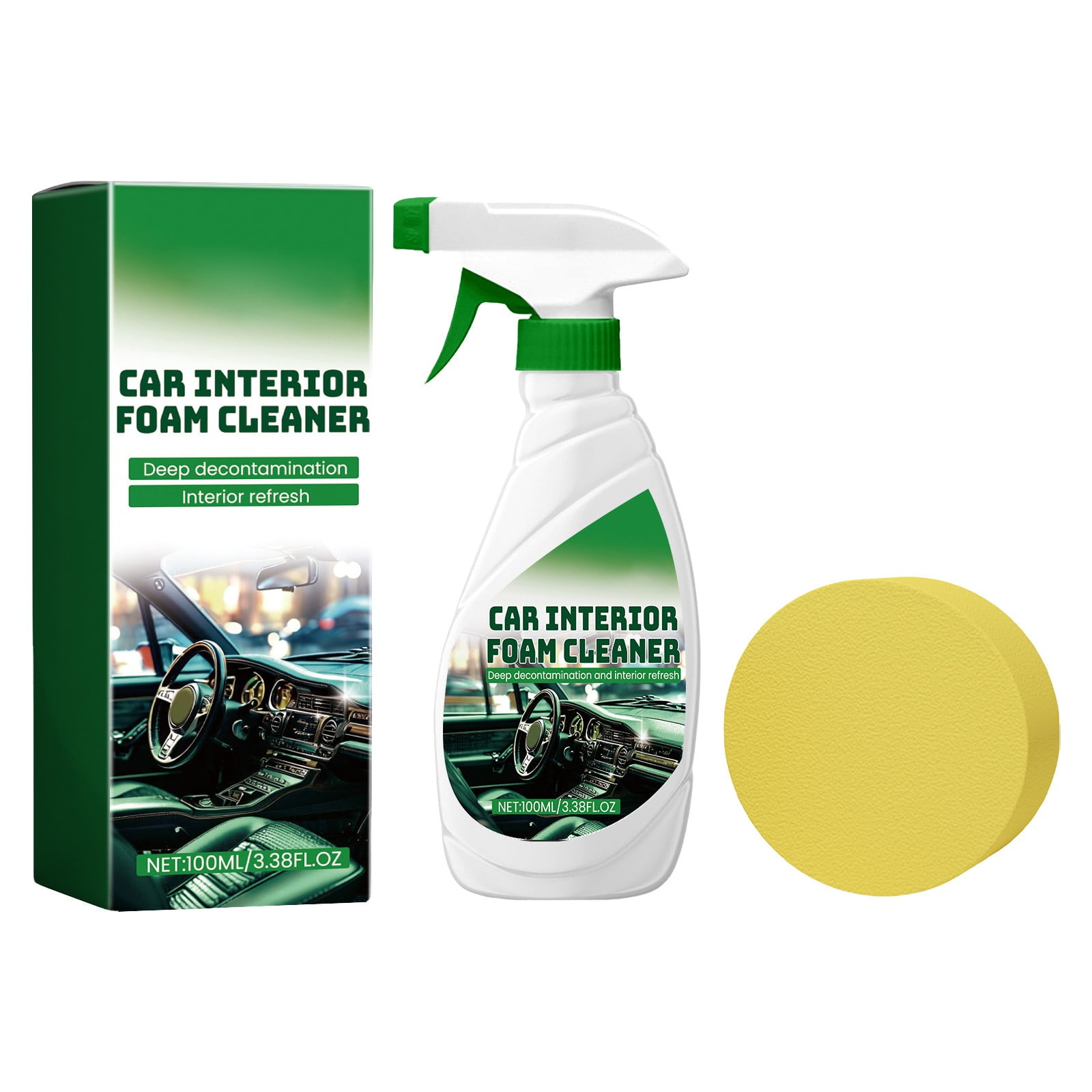 Linjieee Car Interior Foam Cleaner Quick Dirt Removal For Leather Seats