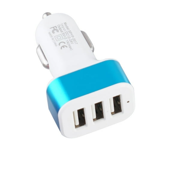 Linjieee Charge Android USB 3-port Aluminum Car Charger 2.1A Multifunctional Car Charger