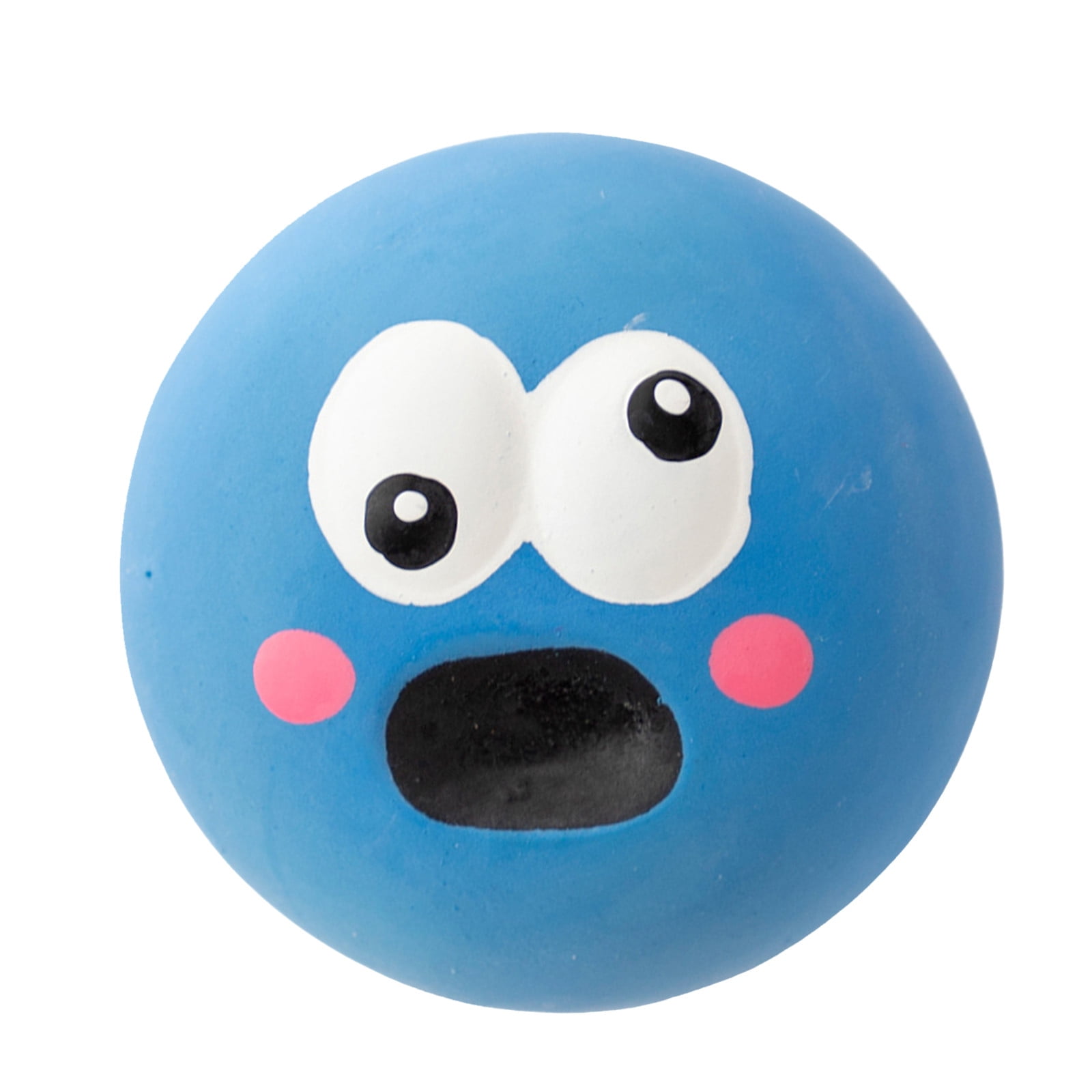 Linjieee Dog Wishbone Squeaky Dog Toys Big Eyes Bouncy Dog Balls Flat