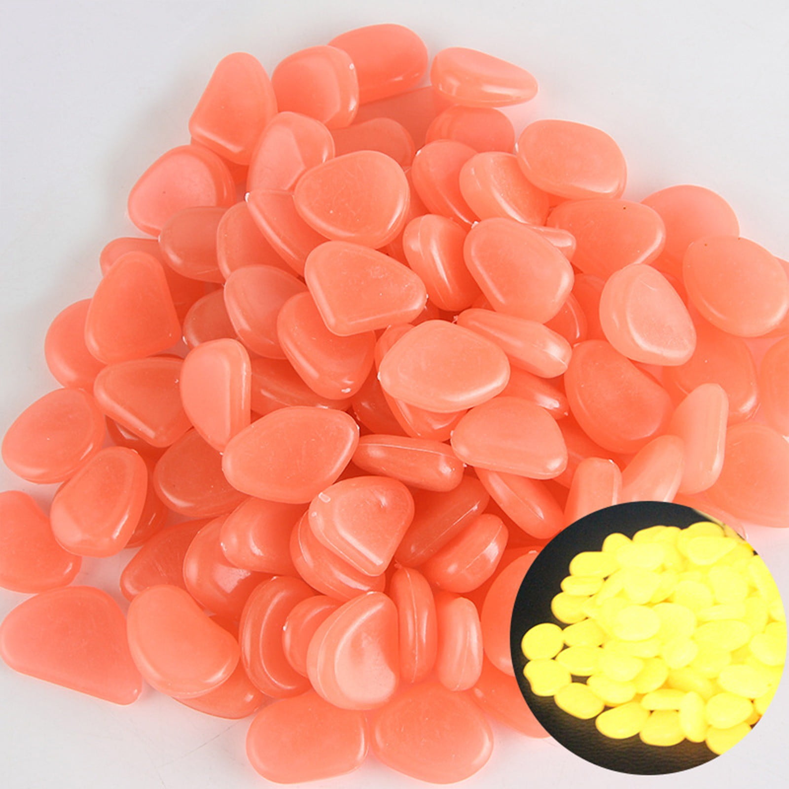 Linjieee Garden Decorative Pebbles StonesNon Glow in The Dark