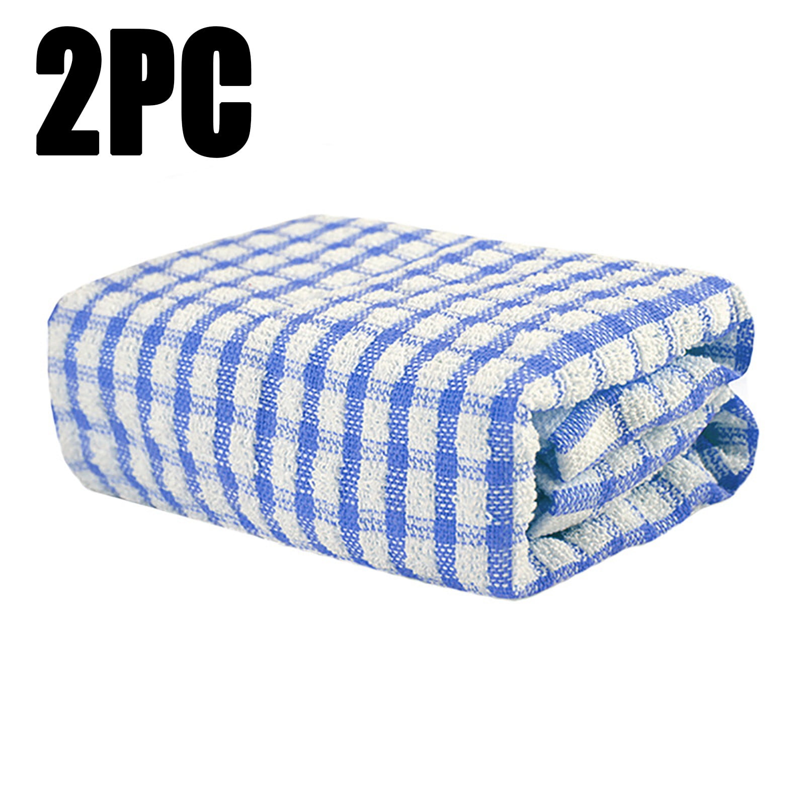 Linjieee Grid Patterned Cotton Towel Practical And Clean For Kitchen