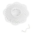 Linjieee Hair Catcher Bathroom Tub Strainer In White Home Bathroom