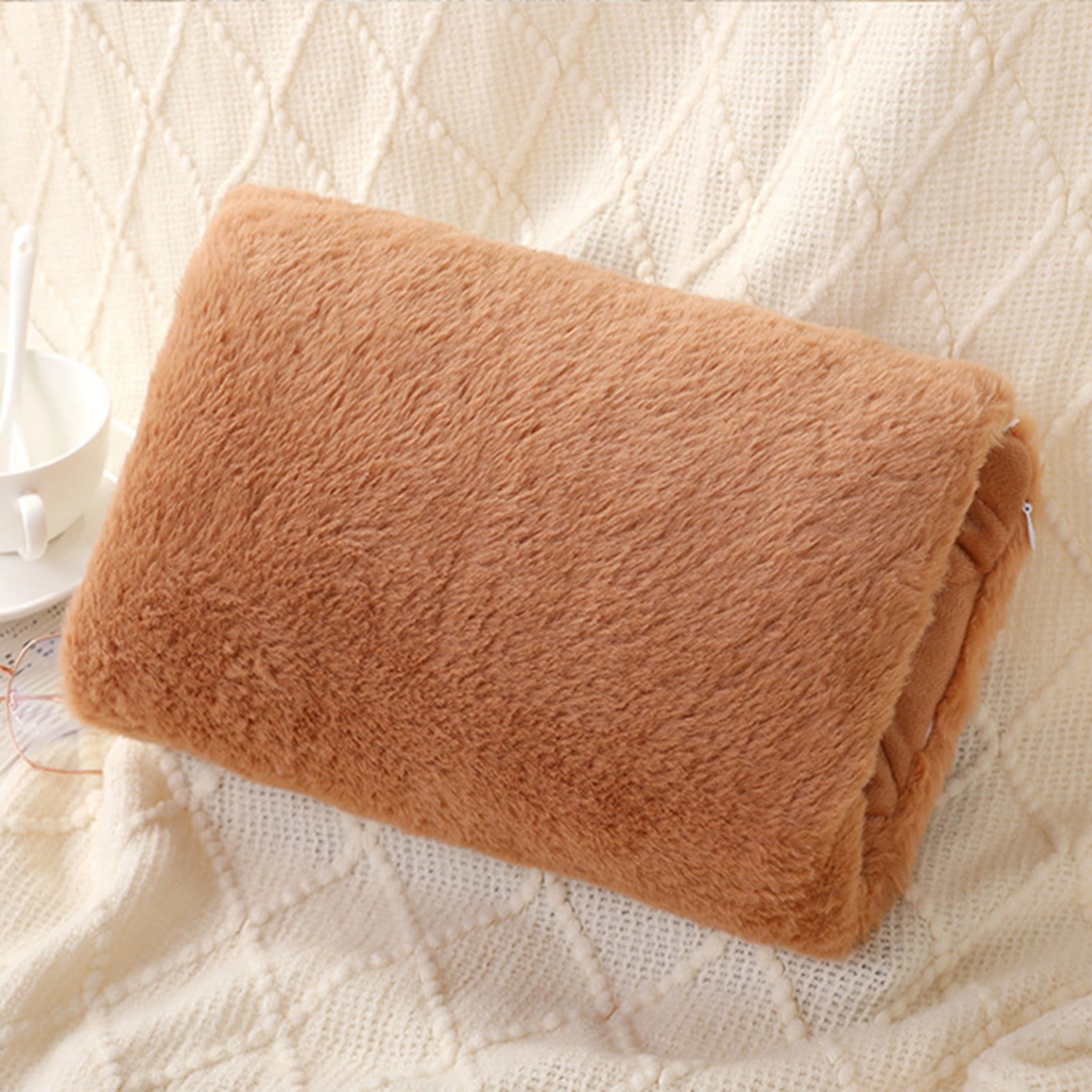 Linjieee Hand Warmer Hand Warmer Bag Solid Color USB Heating Removable