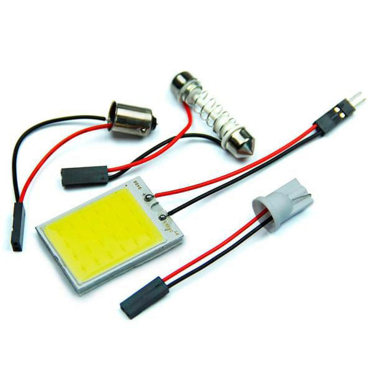 Linjieee Hid Lights H7 8W COB 24 Chip LED Car Interior Light T10 12V